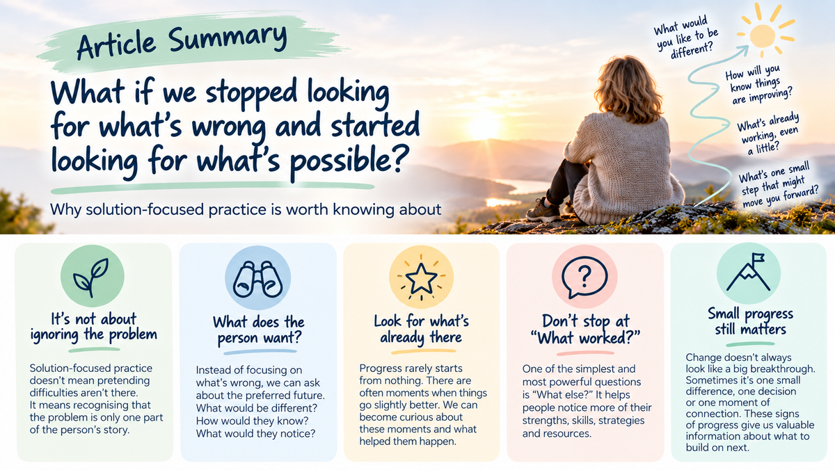 What If We Stopped Looking for What's Wrong and Started Looking for What's Possible?